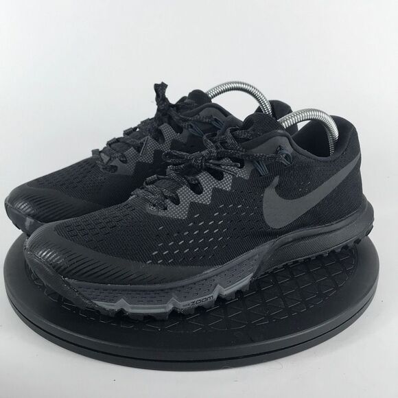 Nike Air Zoom Terra Kiger 4 Black Trail Running Shoes 880564-010 Women’s Size 10 - Picture 1 of 12